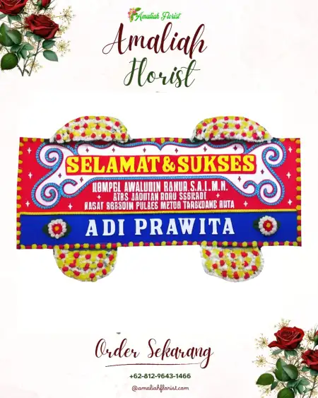 Papan Bunga Ucapan Selamat Peken